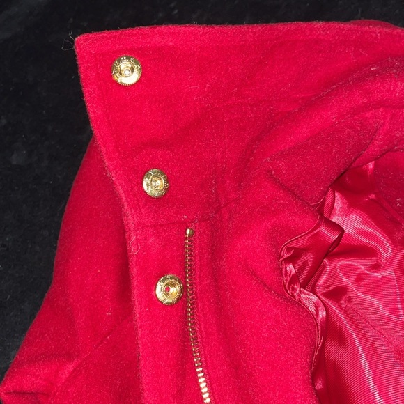 Women’s VINTAGE ELLEN TRACY 90’s with hood 100% wool lined coat sz 10 EUC Belt - Picture 9 of 15